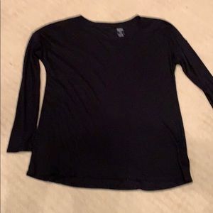 Ladies black lounge top